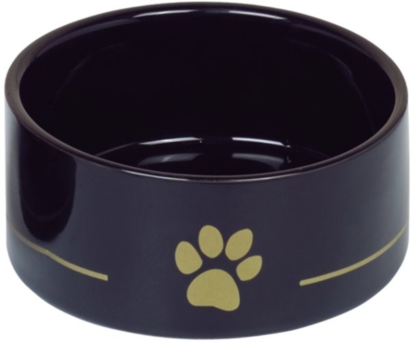 Nobby keramická miska GOLDEN PAW černá 15,0 x 6,0 cm / 0,55 l