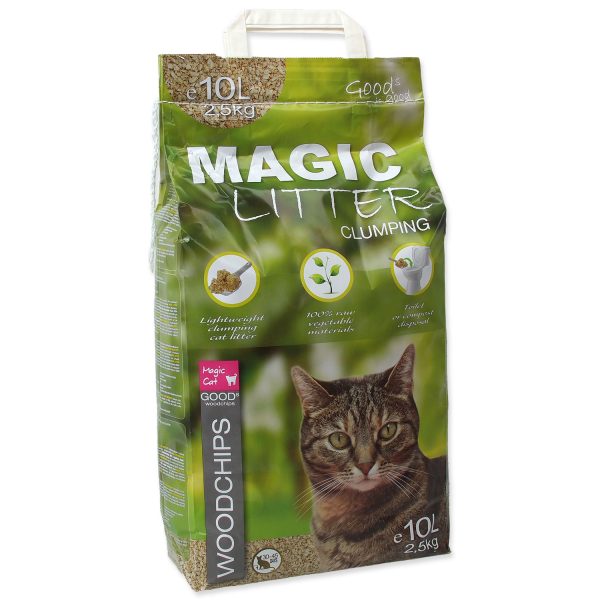 Kočkolit MAGIC CAT Litter Woodchips 10l