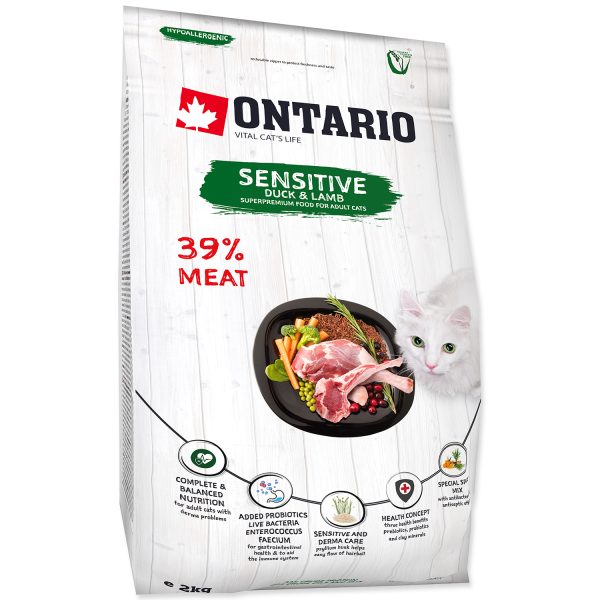 ONTARIO Cat Sensitive / Derma 0,4 kg - Image 2