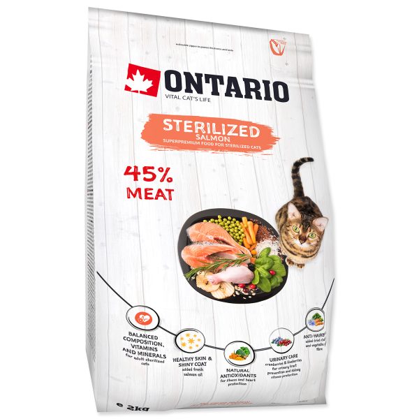 ONTARIO Cat Sterilised Salmon 2 kg - Image 2