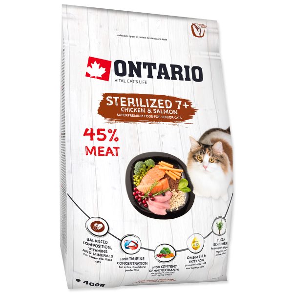 ONTARIO Cat Sterilised 7+ 2 kg