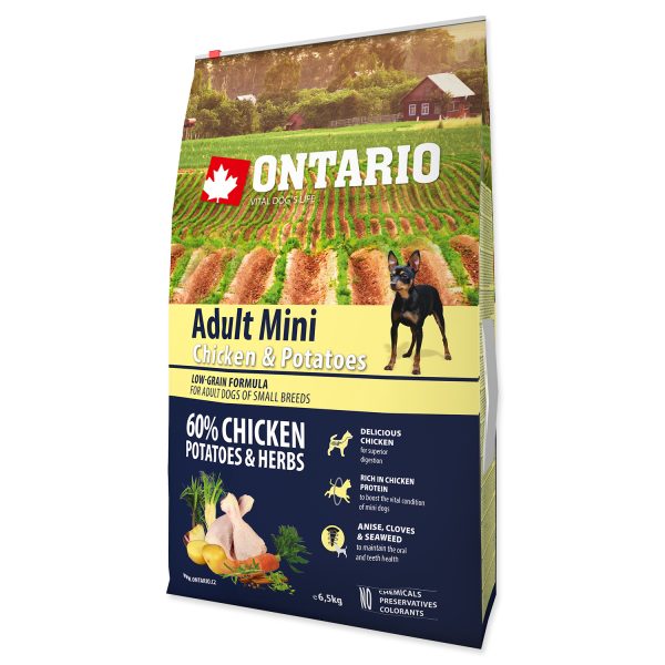 ONTARIO Dog Adult Mini Chicken & Potatoes & Herbs 6,5 kg - Image 2