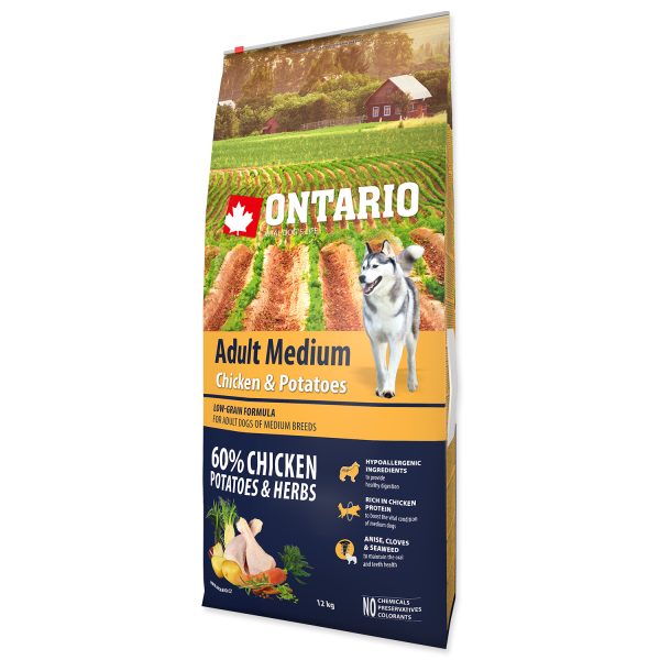 ONTARIO Dog Adult Medium Chicken & Potatoes & Herbs 2,25 kg - Image 2