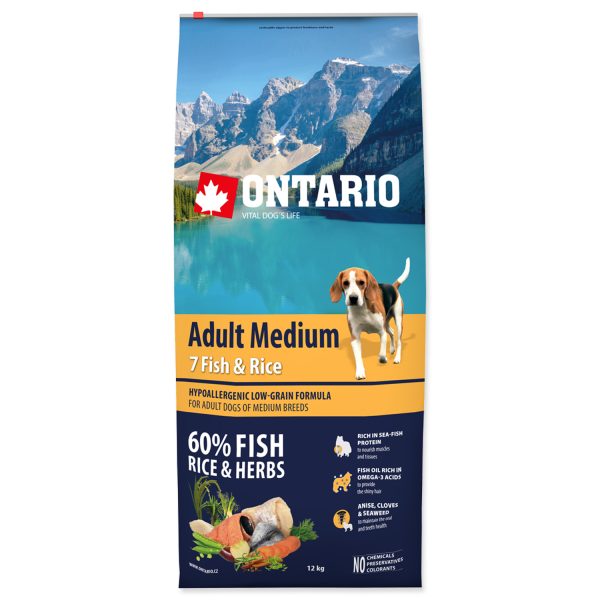 ONTARIO Dog Adult Medium Fish & Rice 2,25 kg - Image 2