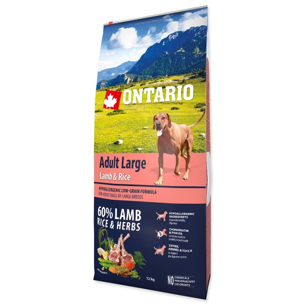 ONTARIO Dog Adult Large Lamb & Rice & Turkey 2,25 kg - Image 2