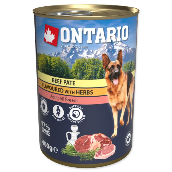 Konzerva ONTARIO hovězí paté s bylinkami 800g