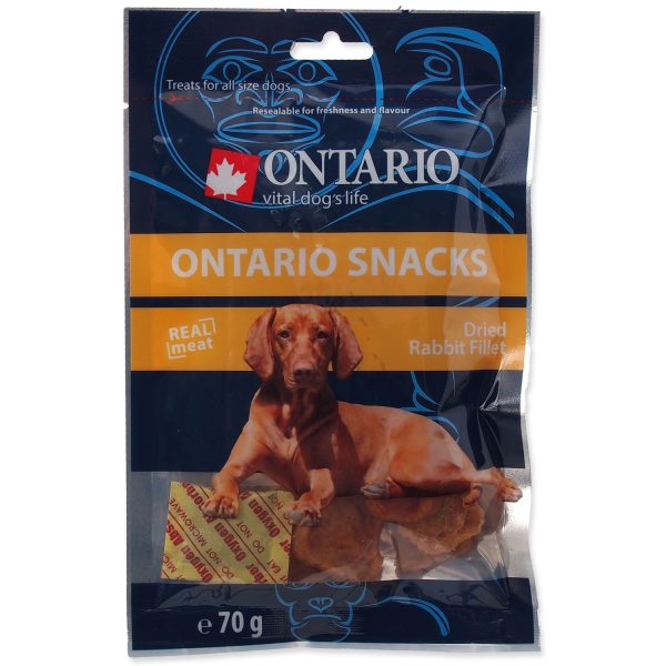 Snack ONTARIO Dog Dry Rabbit Fillet 70 g