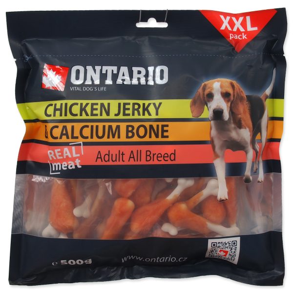 Snack ONTARIO Dog Chicken Jerky + Calcium 70 g - Image 2