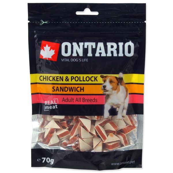 Snack ONTARIO Dog Chicken Jerky Sandwich