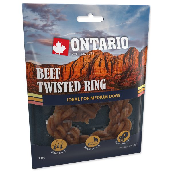 Snack ONTARIO Dog Rawhide Rings 8,75 cm