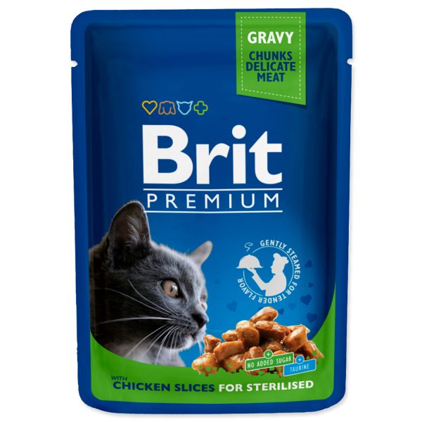 BRIT Premium Cat Chicken Slices for Sterilised 100g