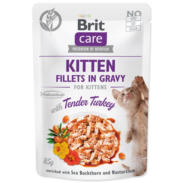 BRIT Care Cat Kitten Fillets in Gravy with Tender Turkey 85g