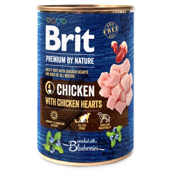 BRIT Premium by Nature Chicken with Hearts 800 g