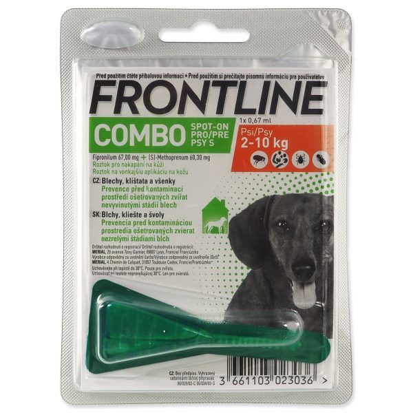 FRONTLINE COMBO spot-on pro psy S (2-10kg)-1x0,67ml