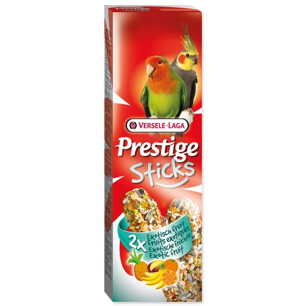 Tyčinky VERSELE-LAGA Prestige exotické ovoce pro střední papoušky 2x70g