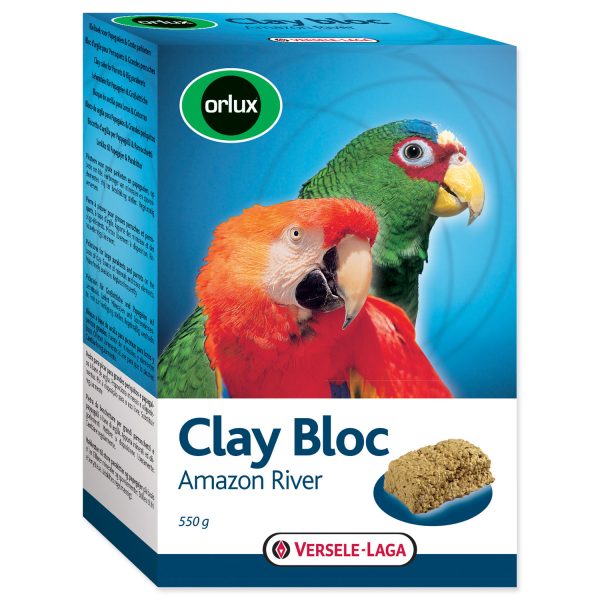 Jílový blok VERSELE-LAGA Clay Bloc Amazon River pro větší papoušky 550g