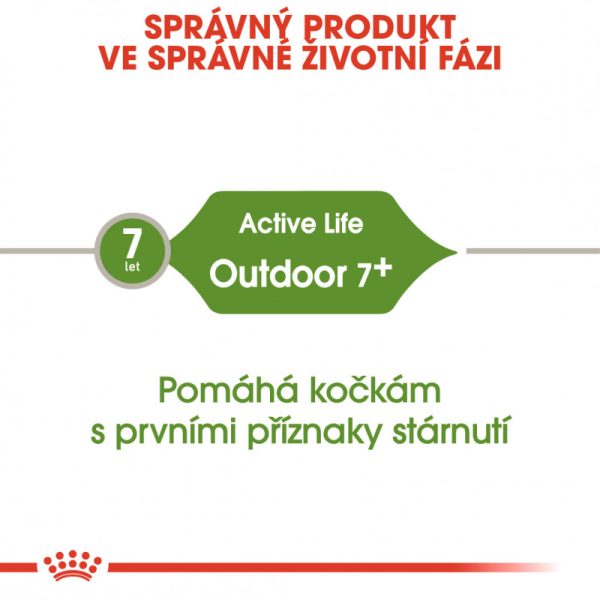 Outdoor 7+ granule pro stárnoucí kočky s častým pohybem venku 2 kg - Image 3