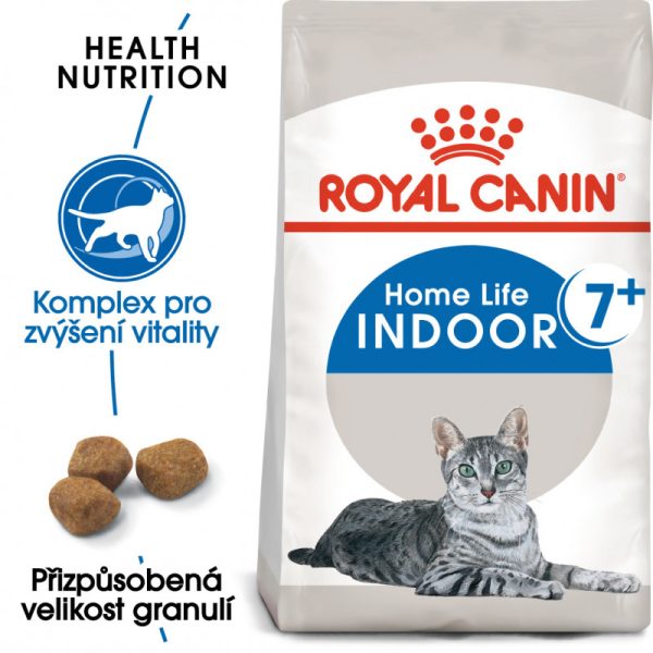 Indoor 7+ granule pro stárnoucí kočky žijící uvnitř 1,5kg