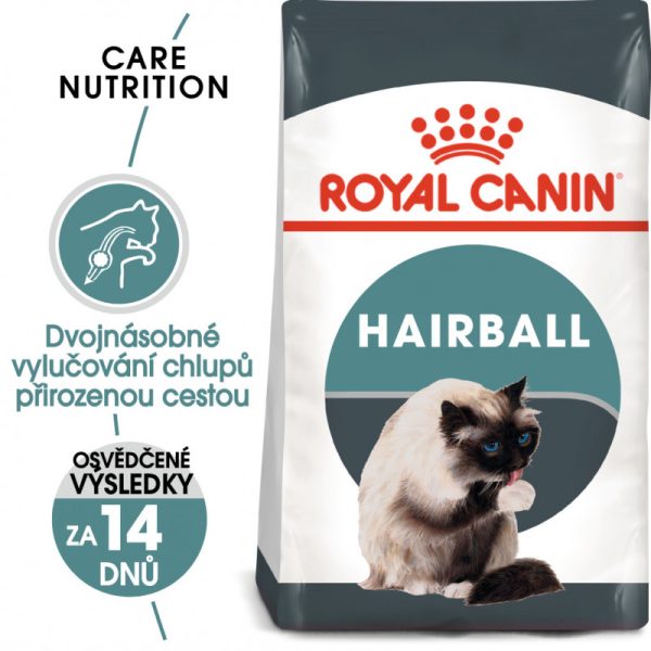 Hairball Care granule pro kočky pro správné vylučování 10 kg