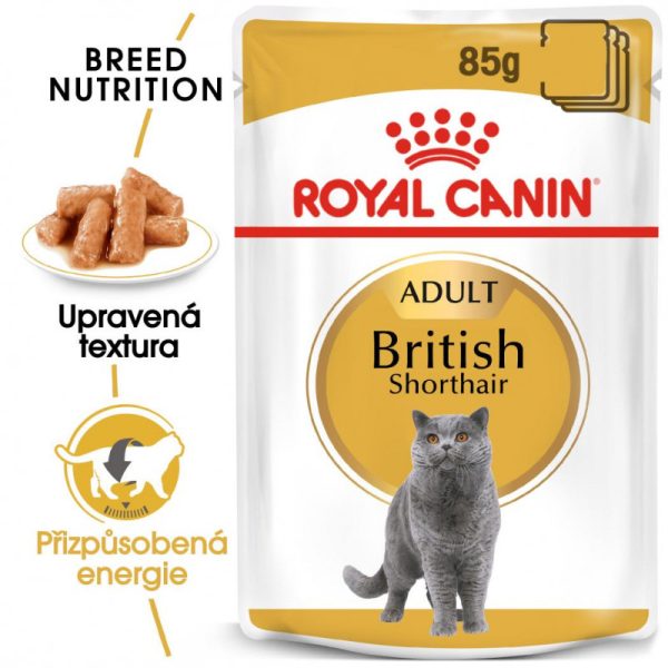 British Shorthair Gravy kapsička pro britské krátkosrsté kočky ve šťávě 85g