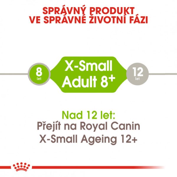 X-Small Adult 8+ granule pro stárnoucí trpasličí psy 500g - Image 3