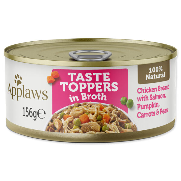 Konzerva APPLAWS Dog Chicken, Salmon & Rice 156g