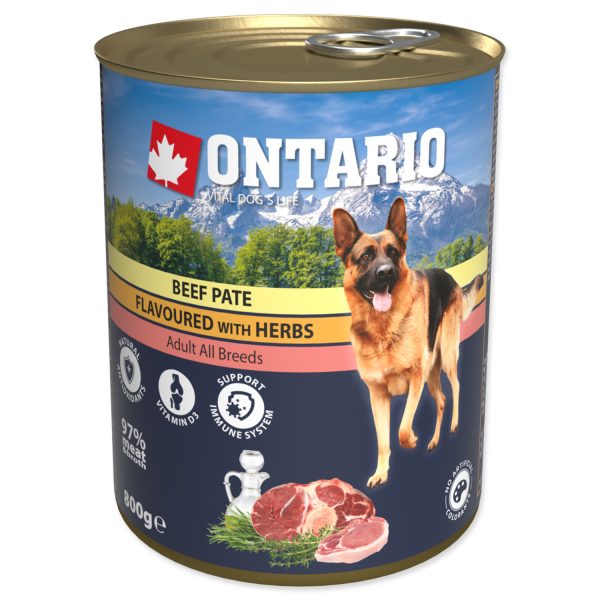 Konzerva ONTARIO hovězí paté s bylinkami 800g - Image 2