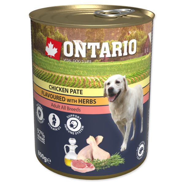 Konzerva ONTARIO kuřecí paté s bylinkami 800g - Image 2