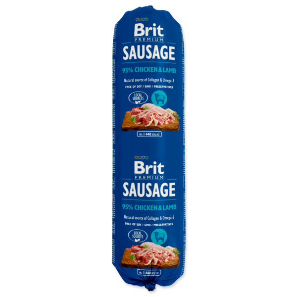 Salám BRIT Premium Dog Sausage Chicken & Lamb 800g