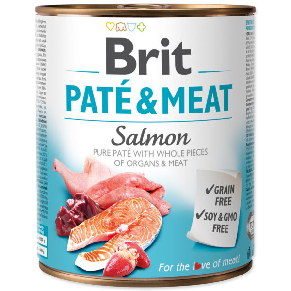 BRIT Paté & Meat Salmon 800 g