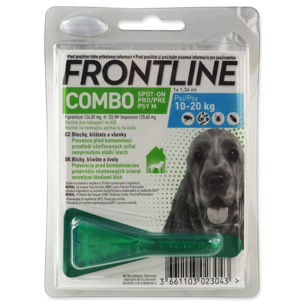 FRONTLINE COMBO spot-on pro psy M (10-20kg)-1x1,34ml