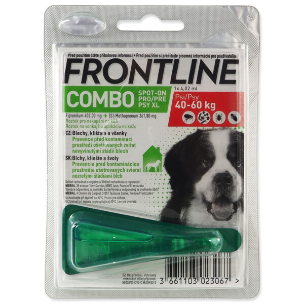 FRONTLINE COMBO spot-on pro psy XL (40-60kg)-1x4,02ml