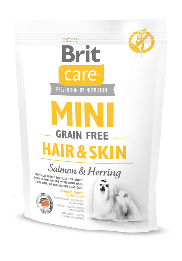 BRIT Care Dog Mini Grain Free Hair & Skin 400 g