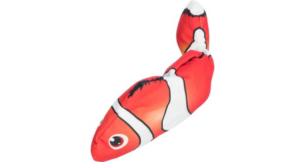 Ryba "NEMO" jako živá, mrskající se, s catnipem, látka, 26 cm - Image 4