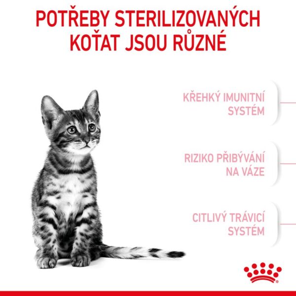 Kitten Sterilised granule pro kastrovaná koťata 400g - Image 4