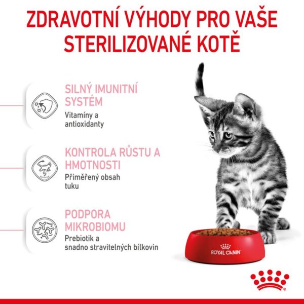 Kitten Sterilised granule pro kastrovaná koťata 400g - Image 5