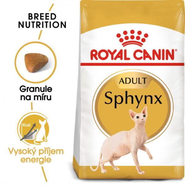 Sphynx Adult granule pro dospělé kočky plemene Sphynx - nad 12 měsíců, 400g