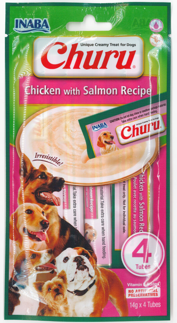 Churu Dog Chicken with Salmon 4x14g