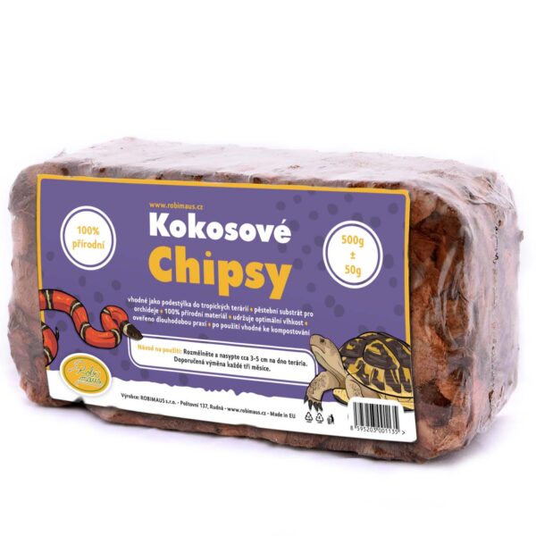 KOKOSOVÉ CHIPSY BRIKETA 20X10X6 ROBIMAUS