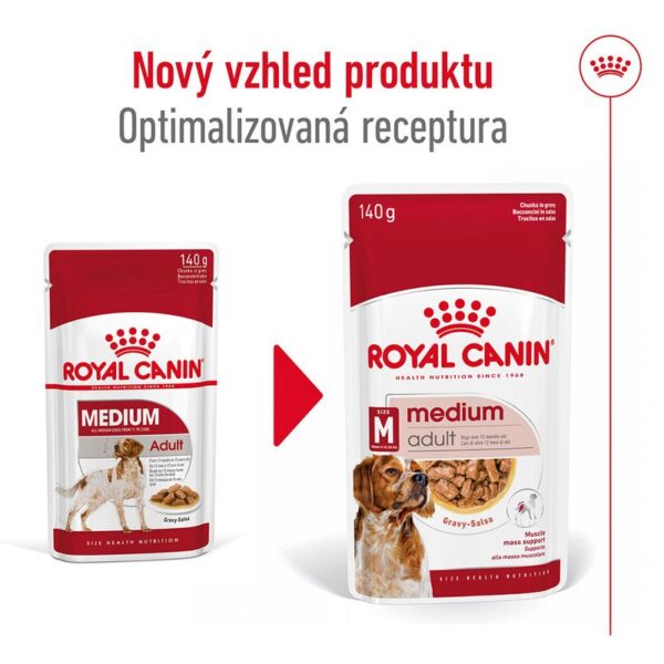 Royal Canin Medium Adult v omáčce 140g - Image 8