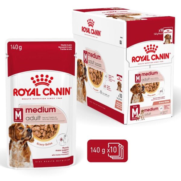 Royal Canin Medium Adult v omáčce 140g - Image 2